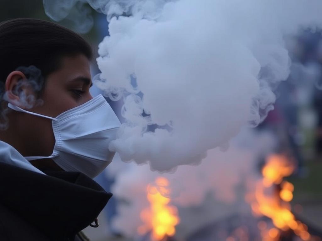     Humo de los vejigantes y fogatas: ¿Riesgo para los asmáticos?. Composición del humo generado por las fogatas y vejigantes